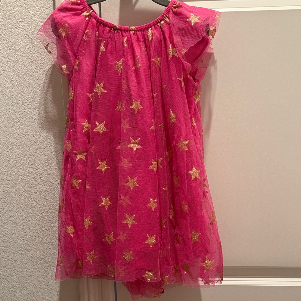 Siaomimi Pink Dress with Gold Stars